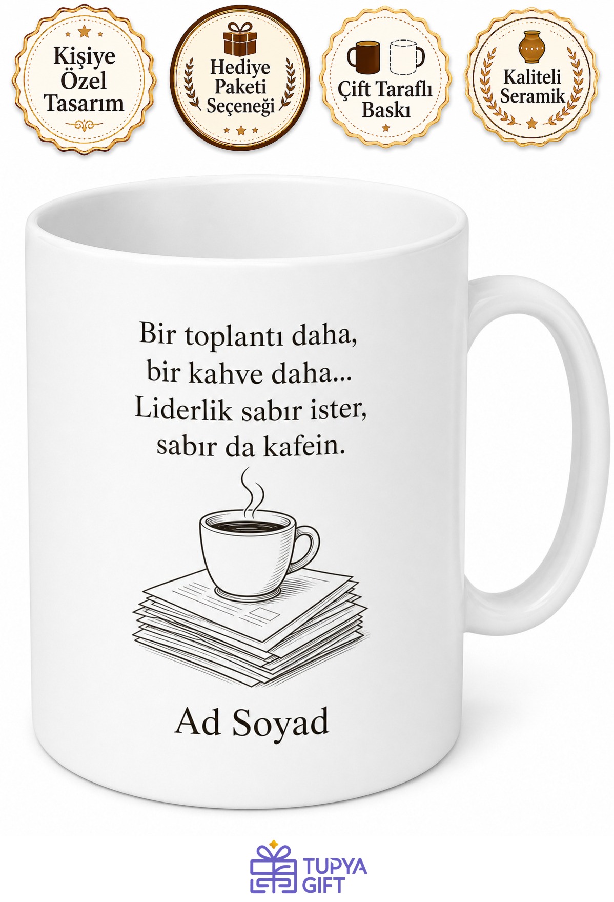 Toplantı Üstüne Toplantı Yapan Yöneticilere Bol Kafeinli Kupa Bardak Hediye