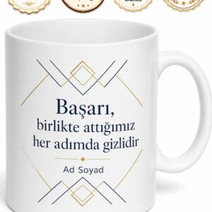 İsimli Firma Kupası Baskılı Kurumsal Hediye Kupa Bardak Özel Tasarım
