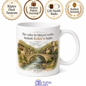 Kelkit Tarihi Dokusu Doğası Gümüşhane Hatırası Kupa Bardak Hediye
