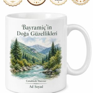 Bayramiç Doğa Güzellikleri Çanakkale Hatırası Kupa Bardak Hediye