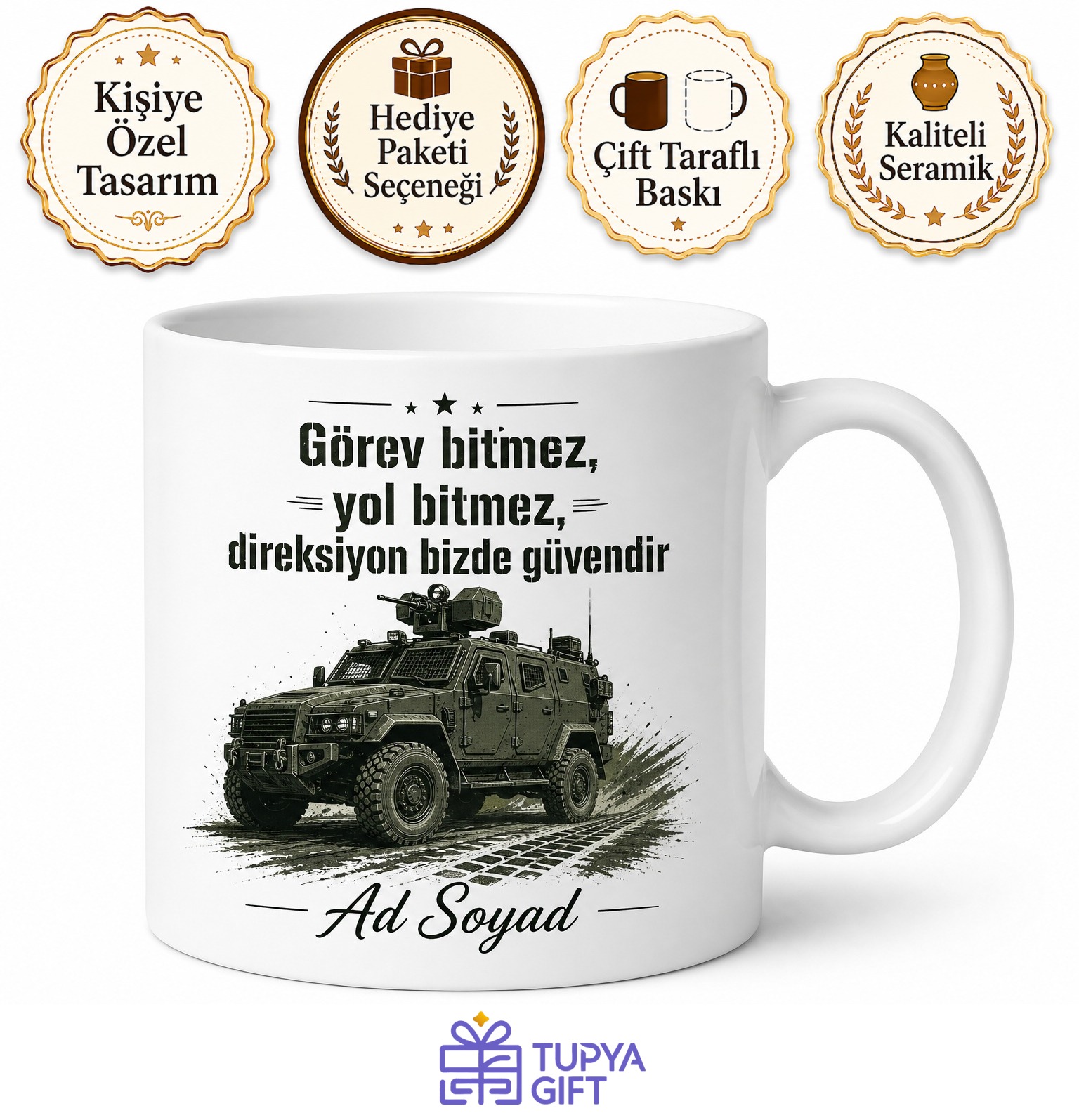 Özel Harekat Şoförü Zırhlı Araç Operasyon Bölgesi Güvenli Sürüş Kupa Hediye Bardak