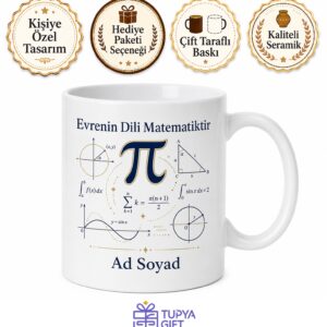 Matematikçiye Çözülemeyen Teorem Pi Sayısı Geometrik Formül Hediye Kupa Bardak