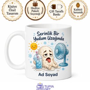 Yaz Sıcağında Buzlu İçecek Serinliği Yazlık Kupa Bardak Hediye