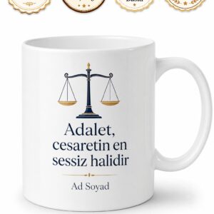 Kişiye Özel Avukat Bürosu Baskılı Kupa Bardak Hediye