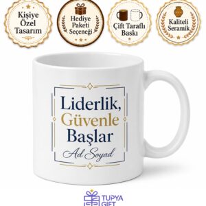 Patron İçin Kişiye Özel İsimli Baskılı Kupa Bardak Ofis Hediyesi