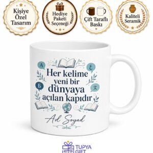 Yabancı Dil Öğrenmeye Çalışanlara Kelime Ezberleme Pratik Kupası Hediye
