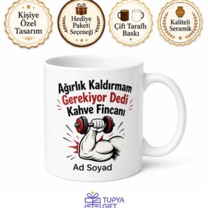 Kas Yapma Temalı Komik Baskılı Kupa Bardak Spor Hediye Fitness Mug