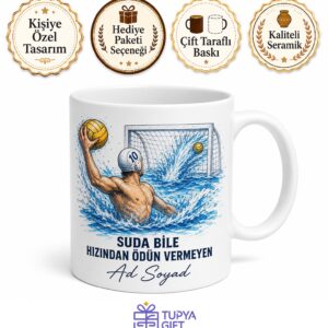 Su Topu Fileye Gol Çizimli Suda Bile Hızından Ödün Vermeyen Kupa Bardak Hediye