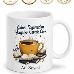Vize Final Haftası Sabahlayanlara Bol Kafeinli Dev Boy Kupa Bardak Hediye