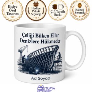 Gemi İnşaatı Öğrencisine Tersane Kokusu Çelik ve Kaynak Kupa Bardak Hediye
