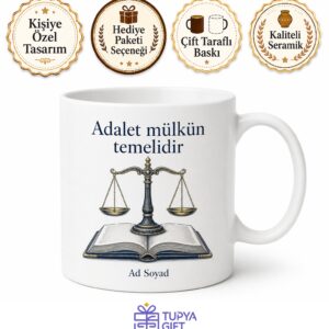 Hukuk Adalet Terazisi Kanun Kitabı Eşitlik Ve Hak Kupası Hediye Bardak