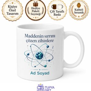 Nükleer Fizikçiye Hediye Atom Çekirdeği Kuantum Teorisi Parçacık Fiziği Baskılı Kupa Bardak