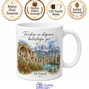 Niğde Gümüşler Manastırı Tyana Antik Kenti Aladağlar Elma Diyarı Kupa Hediye Bardak
