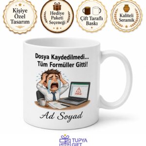 Finans Uzmanı Hediye Kupa Excel Çökünce Gözyaşı Bardak Komik Ofis Hediyesi
