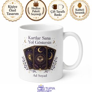 Tarot Okuyucusuna Mistik Kartlar Gelecek Tahmini Çay Kupası Hediye Bardak