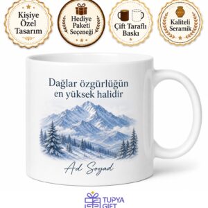 Kartepe Kış Sporları Kocaeli Hatırası Porselen Kupa Bardak Hediye
