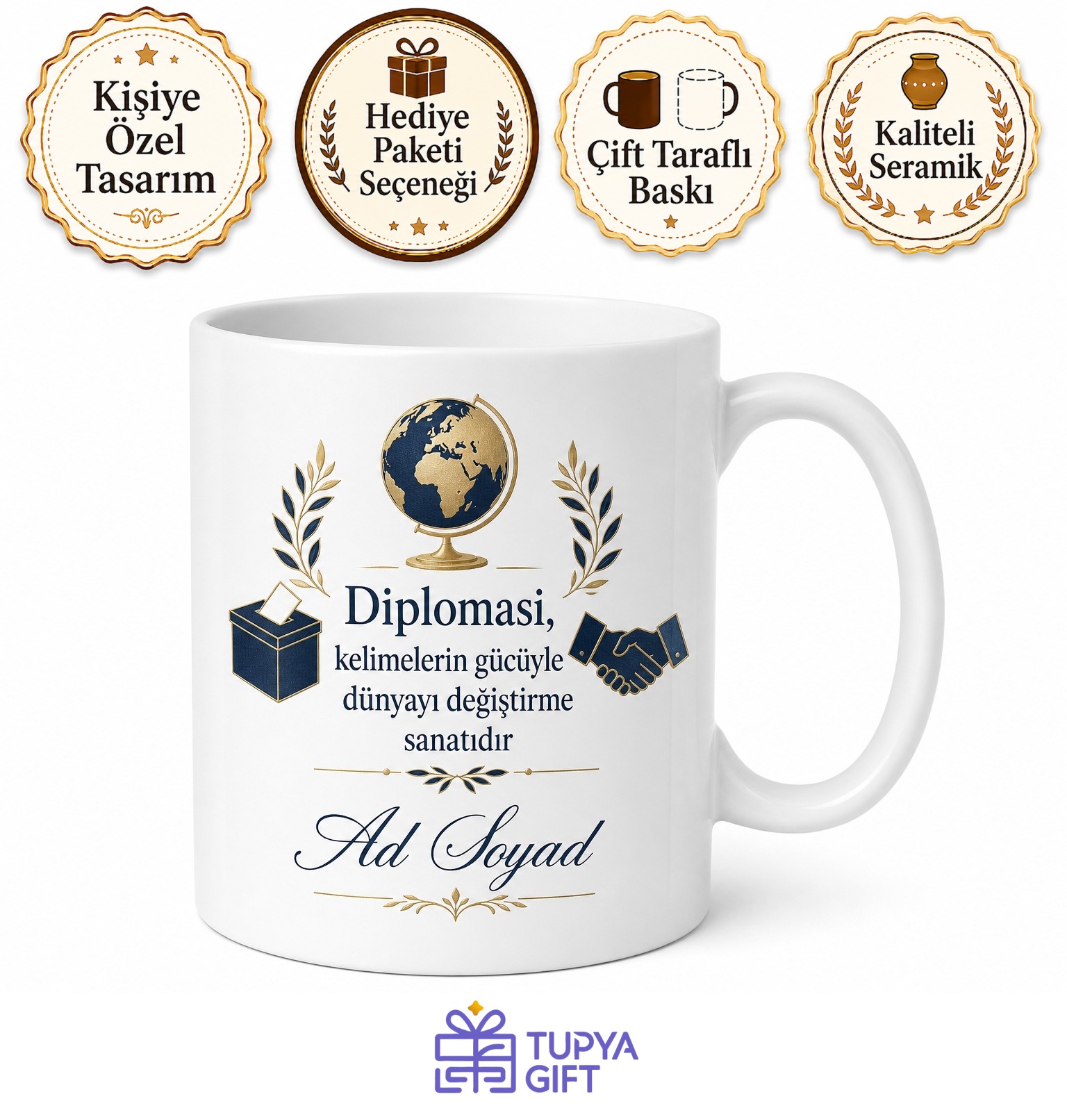 Siyaset Bilimci Seçim Analizi Diplomasi Uluslararası İlişkiler Kupa Bardak Hediye