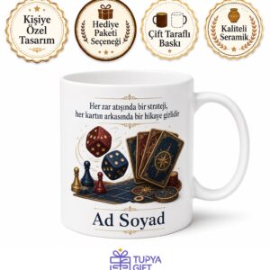 Kutu Oyunu Oynayanlara Strateji Kartları Zar Atanlara Kupa Bardak Hediye