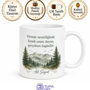Adana Aladağ Ormanları Doğa Sever Hatırası Kahve Kupası Hediye Bardak