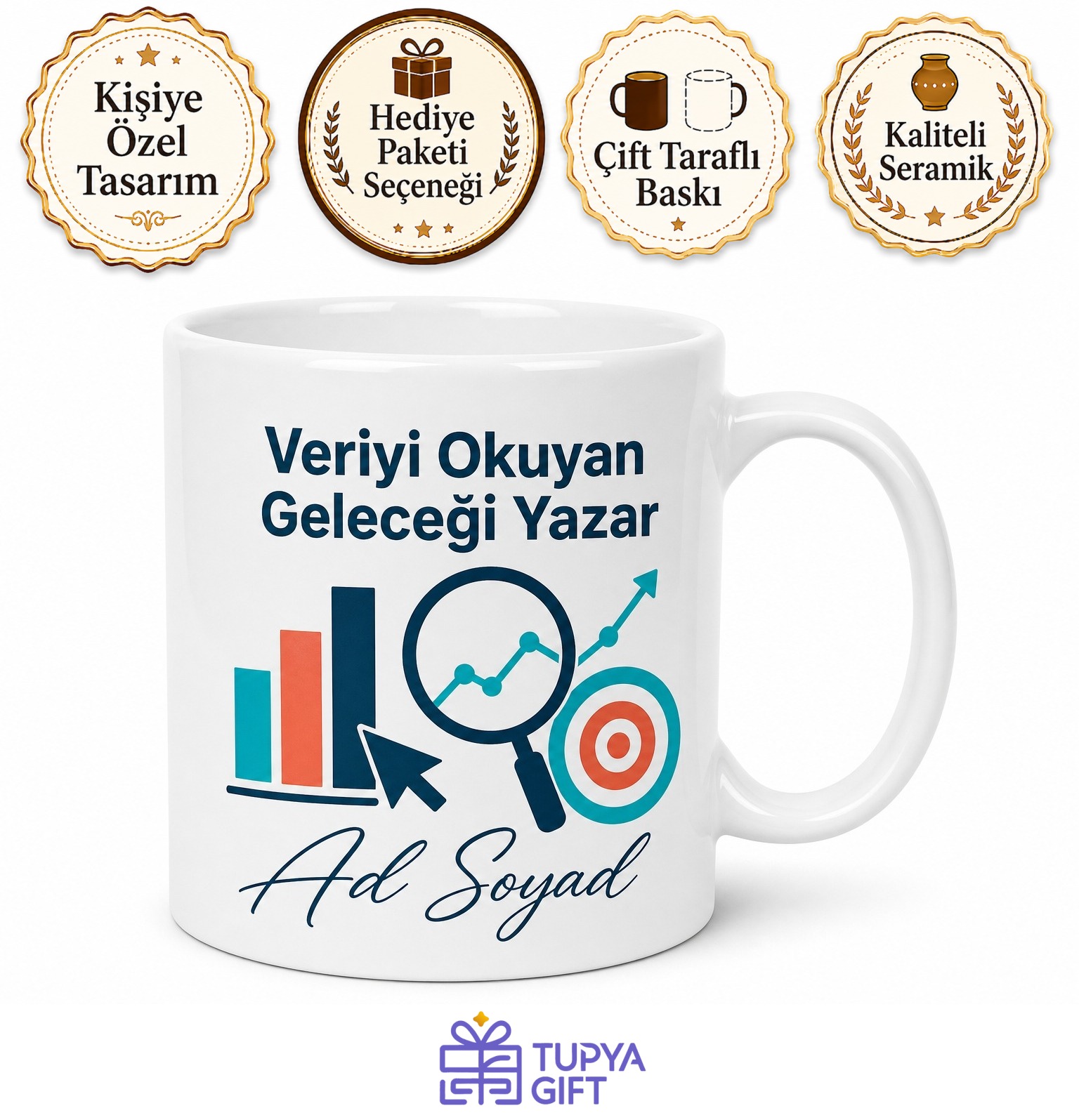 Dijital Pazarlama Uzmanına Hediye Özel Tasarım Baskılı Kupa Bardak