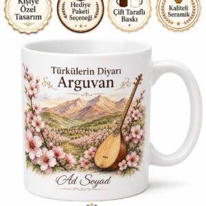 Malatya Arguvan Doğal Güzellikler Türküler Diyarı Kayısı Bahçeleri Melodi Kupa Hediye