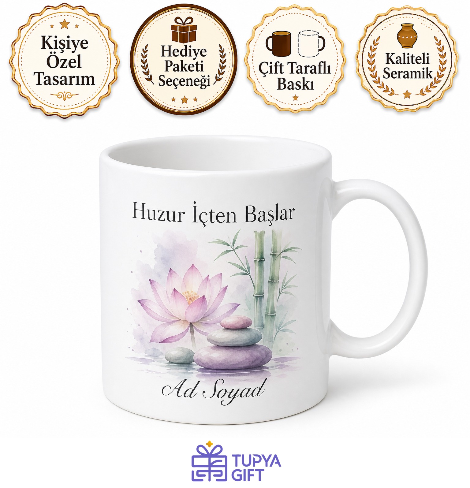 Spa Temalı Özel Tasarım Baskılı Kupa Bardak Hediye Spa Severlere Özel