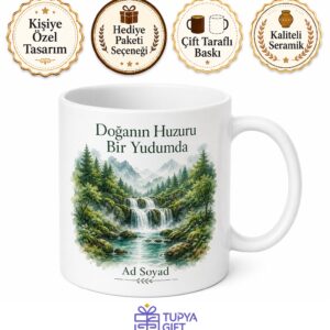 Kocaeli Başiskele Yuvacık Şelalesi Beşkayalar Tabiat Parkı Doğal Serinlik Kupa Bardak Hediye