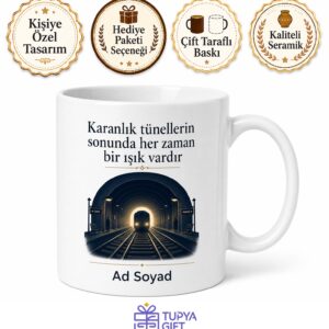 Metro Sürücüsüne Kapı Kapanıyor İstasyon Durakları Tünel Karanlığı Kupa Bardak Hediye