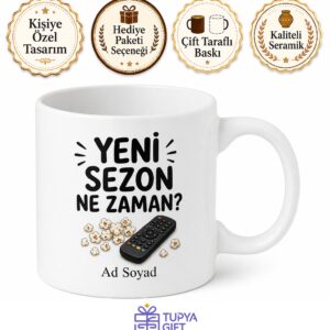 Yeni Sezon Ne Zaman Yazılı Komik Kupa Bardak Esprili Hediye Dizi Severler İçin