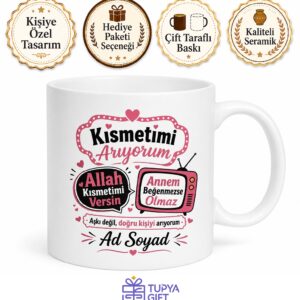 Evlilik Programı Klişeleri Esprili Kısmetimi Arıyorum Çay Kupası Hediye