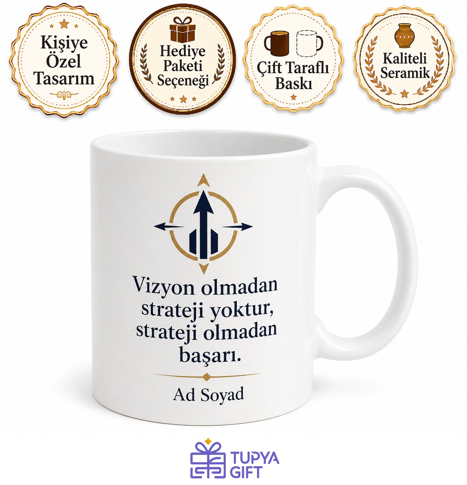 Patron Şirket Sahibi Vizyon Çizen Büyük Düşünen Lider Kupa Bardak Hediye