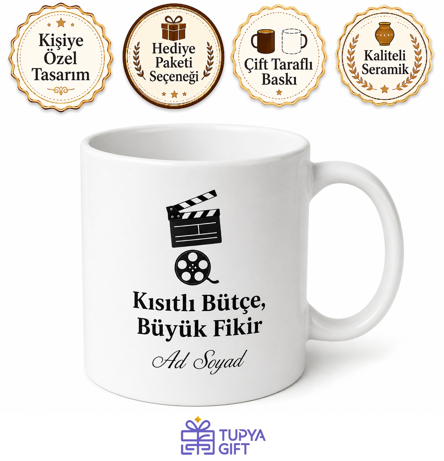 Kısa Film Çeken Yönetmen Adaylarına Kısıtlı Bütçe Büyük Fikir Kupa Hediye Bardak