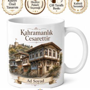 Kastamonu İnebolu Türk Ocağı İstiklal Yolu Kahraman Şehir Hatıra Kupa Bardak Hediye
