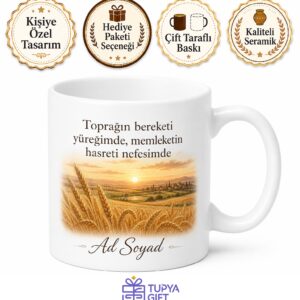 Adana İmamoğlu Bereketli Topraklar Memleket Özlemi Çay Kupası Hediye Bardak
