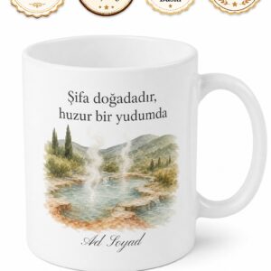 Amasya Hamamözü Kaplıcaları Şifa Merkezi Çay Kupası Hediye Bardak