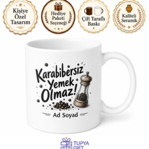 Karabiber Kullananlara Karabiberli Yemek Acı Baharat Hapşırık Hediye Kupa Bardak