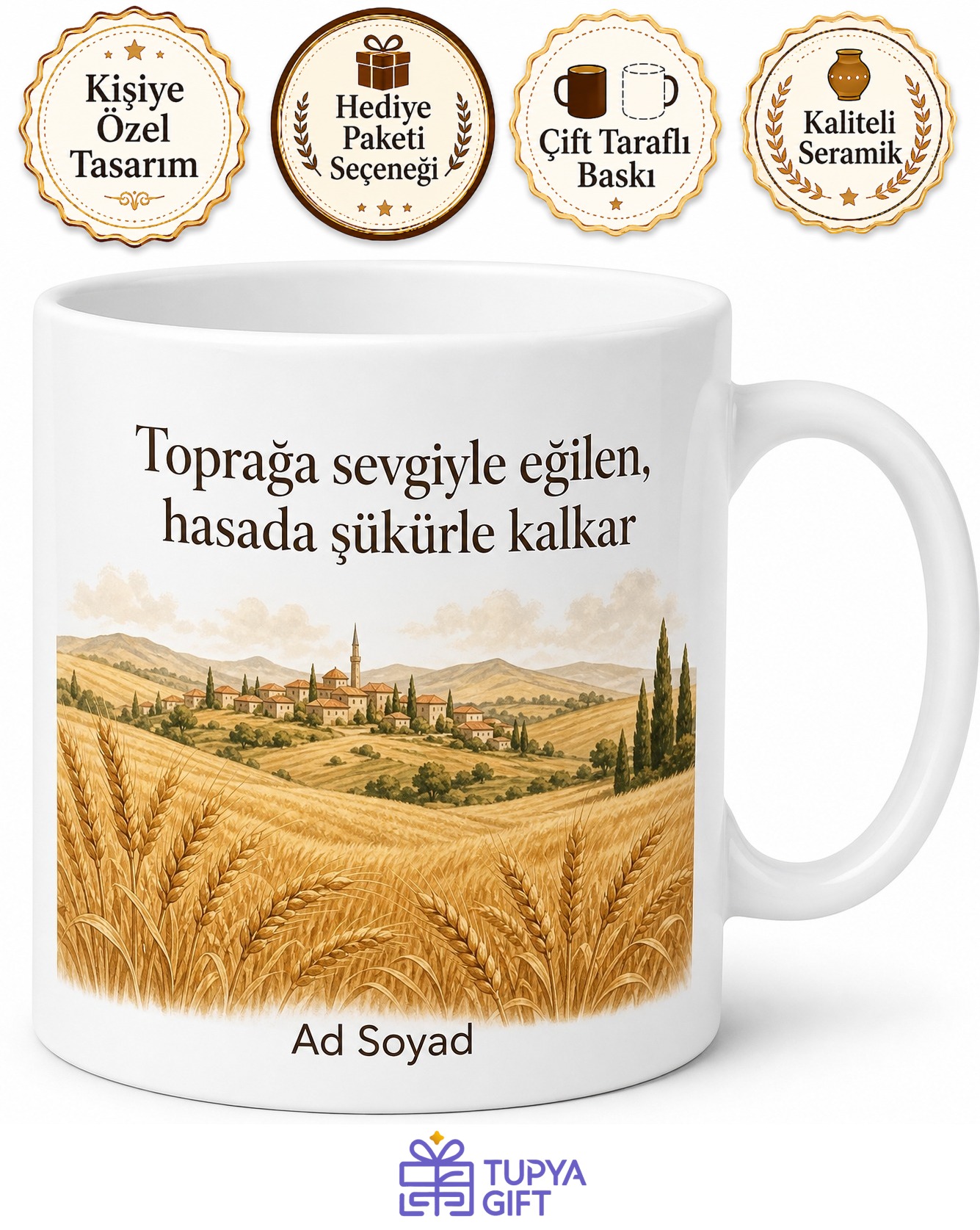 Yozgat Çandır Doğal Tarım Bozkır Kültürü Yöresel Yaşam Memleket Özlemi Kupa Hediye