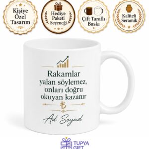 Paraya Yön Veren Ekonomist İsim Yazılı Kupa Bardak Ekonomiste Hediye