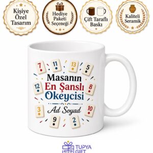 Okey Masasında İkili Gidenlere Taş Atan Şanslı Okeyci Kupa Bardak Hediye