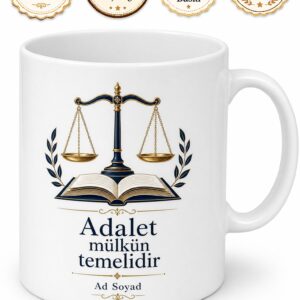 Hukukun Üstünlüğünü Savunan Hukukçu Hediye Seramik Kupa Bardak