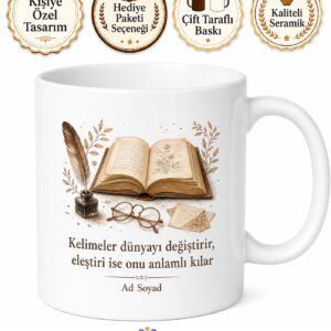Kitap Eleştirisi Yapanlara Okur Yazarın Dili Kurgu Akışı Kitap Kulübü Kupa Bardak Hediye