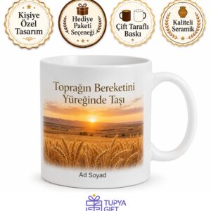 Konya Tuzlukçu Memleket Kupası İç Anadolu Bozkırı Doğal Yaşam Tarım Hediye Bardak