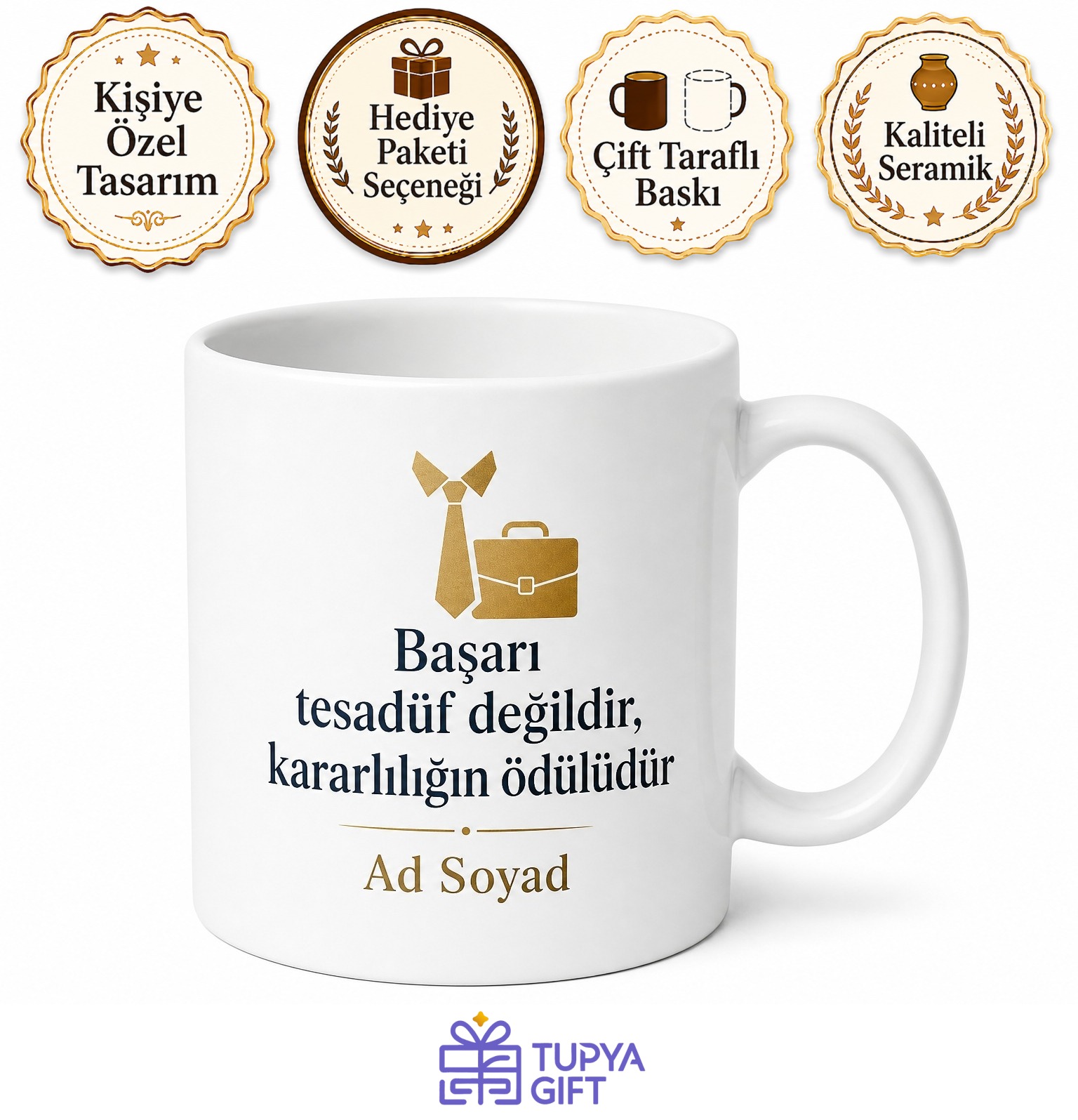 Terfi Alınca Odası Değişenlere Yeni Yönetici Makam Kupası Hediye Bardak