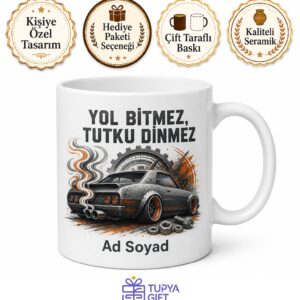 Modifiye Araç Sever Egzoz Sesi Çelik Jant Sanayi Günleri Kupa Bardak Hediye