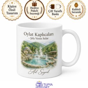 Bursa İnegöl Oylat Kaplıcaları Şifa Veren Sular Hatıra Kupası Hediye Bardak