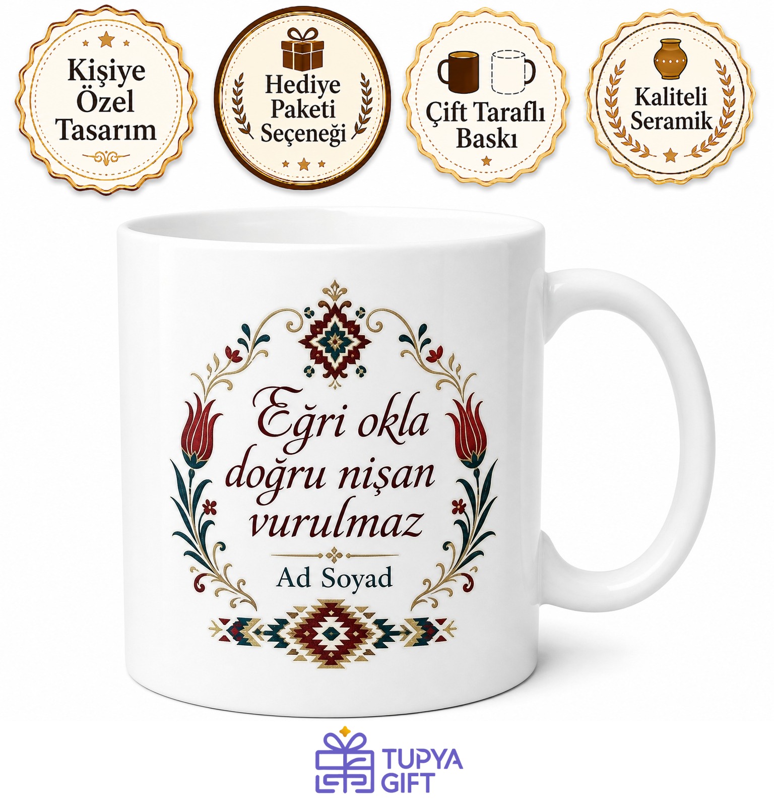 Seyrani Develi Hiciv Ustası Taşlama Şairi Kayseri Edebiyat Hediye Kupa Bardak