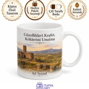 Kayseri Özvatan Tarihi Kalıntılar Doğal Güzellikler İç Anadolu Manzarası Kupa Bardak Hediye