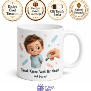 Tırnak Kesmeyi Sevmeyen Çocuklara Tırnak Makası Mücadelesi Bakım Vakti Kupa Bardak Hediye