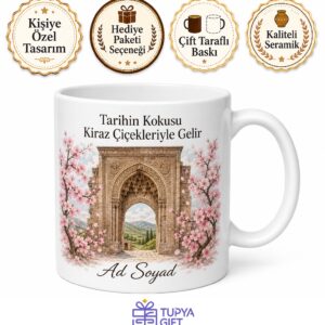 Isparta Atabey İslamköy Ertokuş Medresesi Kiraz Bahçeleri Tarihi Kupa Hediye Bardak