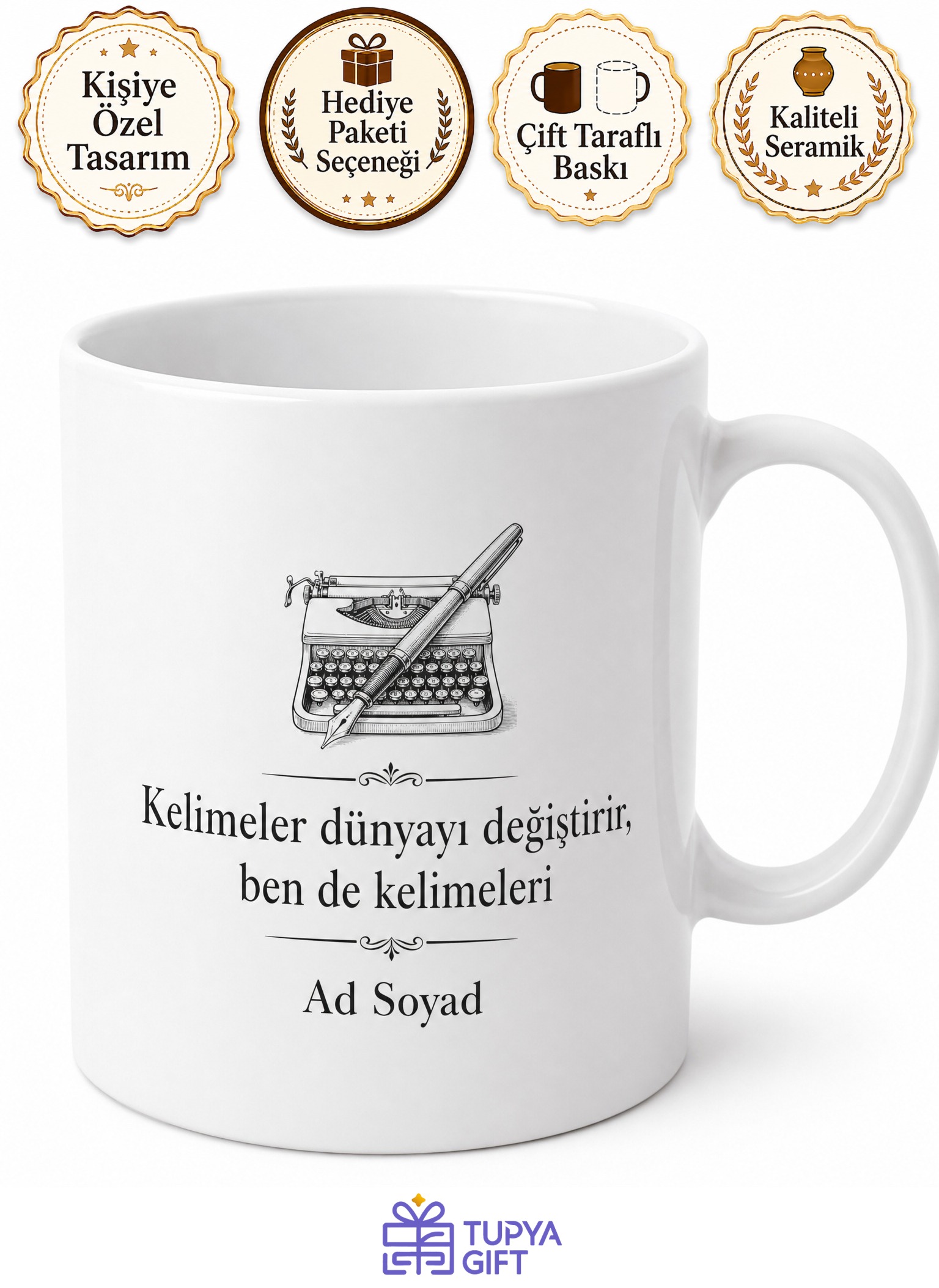 Reklam Dünyasının Dahisi Reklam Yazarı Seramik Kupa Bardak Hediye